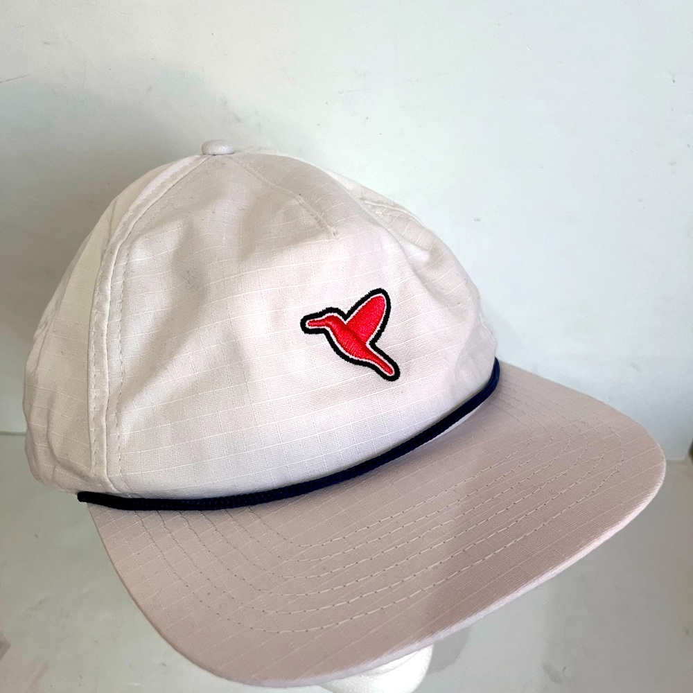 Birddogs Hat Mens White Adjustable Snap Back Rope Cap Casual Dadcore Normcore